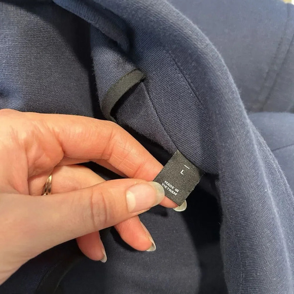 01.ALGO Blazer Mens Large Two Button Front Sport Coat Stretch Cotton Stitch Fix - Picture 9 of 9